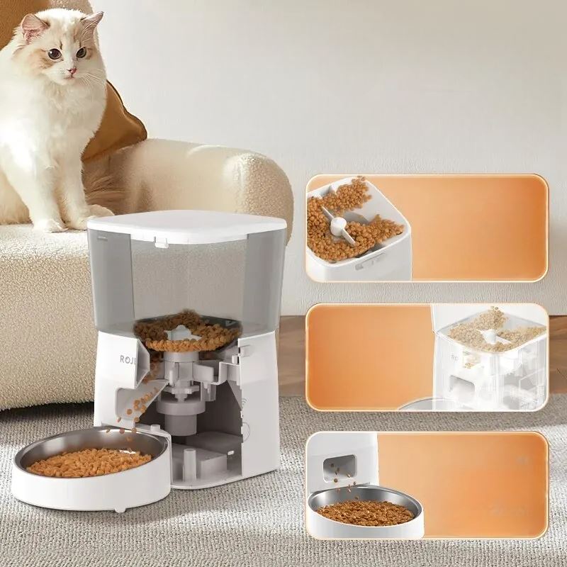 Distributeur Croquettes - AutomaticCatFeeder™ - Blanc - Le Coin Des Félins