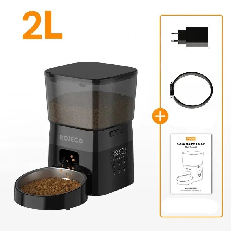 Distributeur Croquettes - AutomaticCatFeeder™ - Noir - Le Coin Des Félins