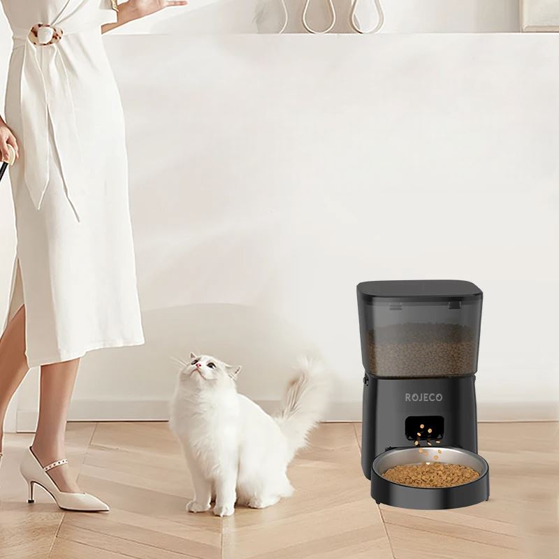 Distributeur Croquettes - AutomaticCatFeeder™ - Noir - Le Coin Des Félins