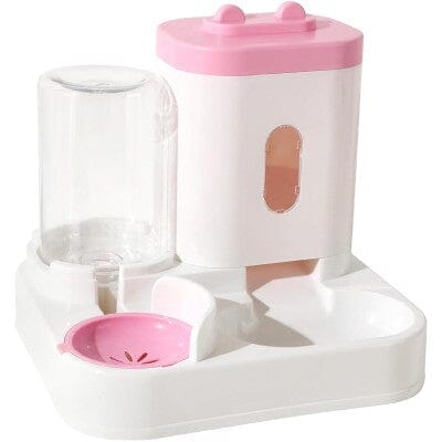 Distributeur Croquettes Chat - AquaPetFeeder™ - Rose - Le Coin Des Félins