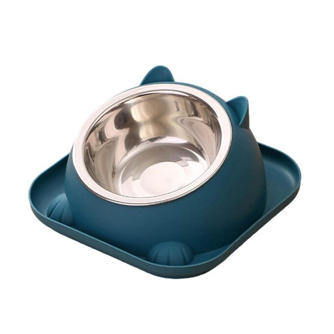 Gamelle Chat - CatTiltProof™ - Bleu - Le Coin Des Félins